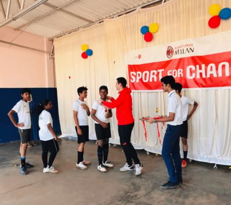 Fondazione Milan’s Sport for Change programme arrives in Kerala