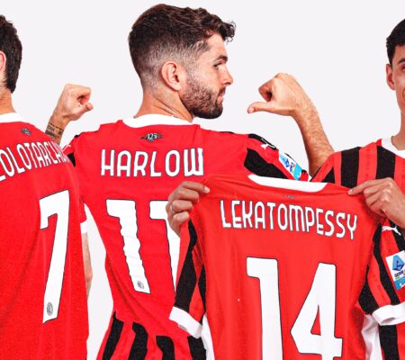 AC Milan in campo con i cognomi materni